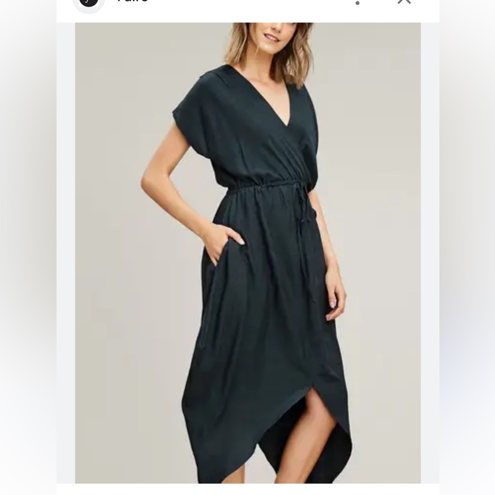 William B Hem Surplice Dress